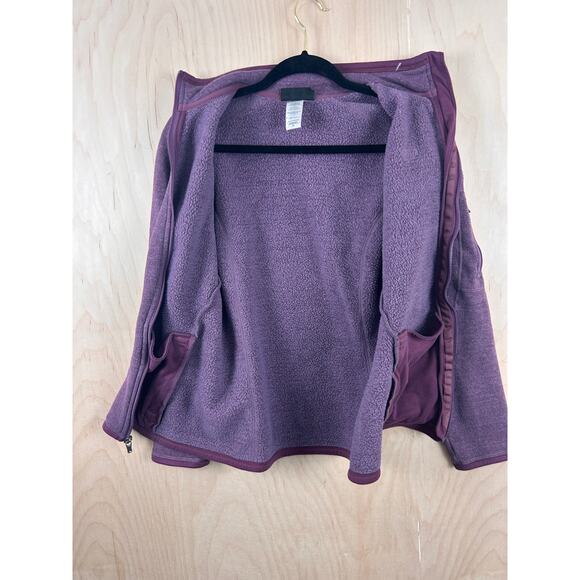 Patagonia Women’s Purple Full Zip Fleece Jacket Size M Outdoor Casual - Picture 2 of 9